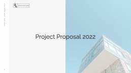 A4 Architecture Project Proposal Deck Slide 1